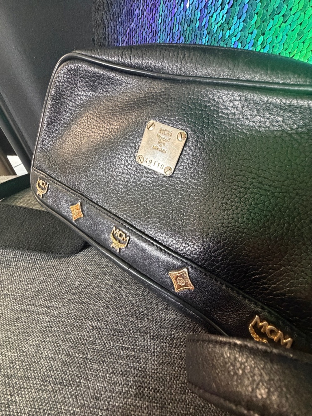 MCM leather purse